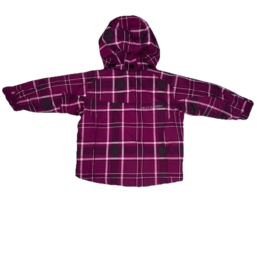 Helly Hansen Toddler Snowboard Ski Jacket Size 86/1 year‎ Pink Plaid Kids